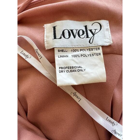 New ~ LOVELY ~ Square Neck Chiffon Maxi Dress With Front Slit Size 6 HOMECOMING - Picture 7 of 8